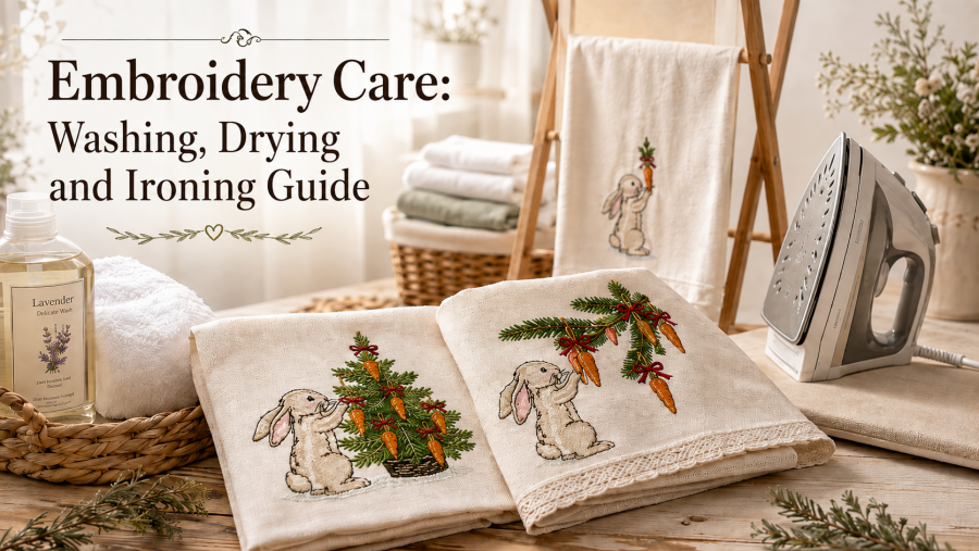 Embroidery Care: Washing, Drying and Ironing Guide