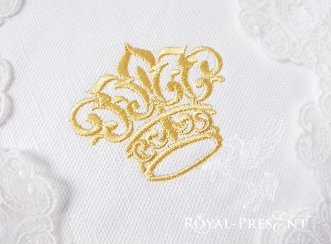 Machine Embroidery Design Small Crown