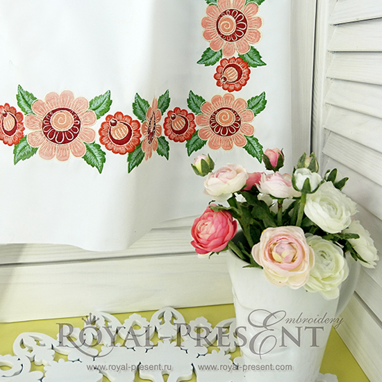 Machine Embroidery Design Russian Folk border