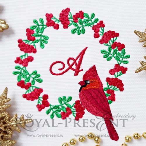 Machine Embroidery Design Rowan frame