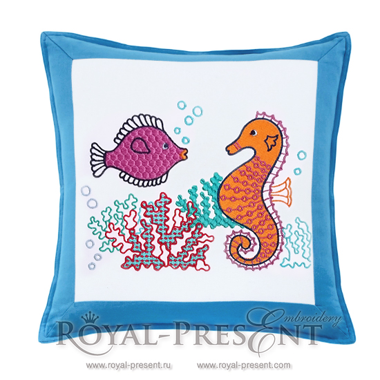 Machine Embroidery Design Sea animals Machine Embroidery Design Sea animals