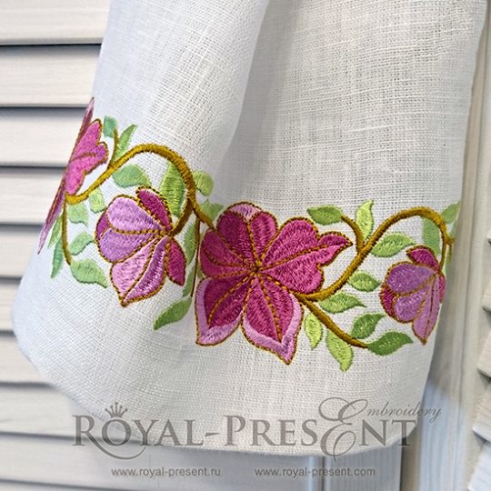 Machine Embroidery Design romantic bohemian feel