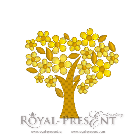 Free Machine Embroidery Design Golden Tree of luck Free Machine Embroidery Design Golden Tree of luck