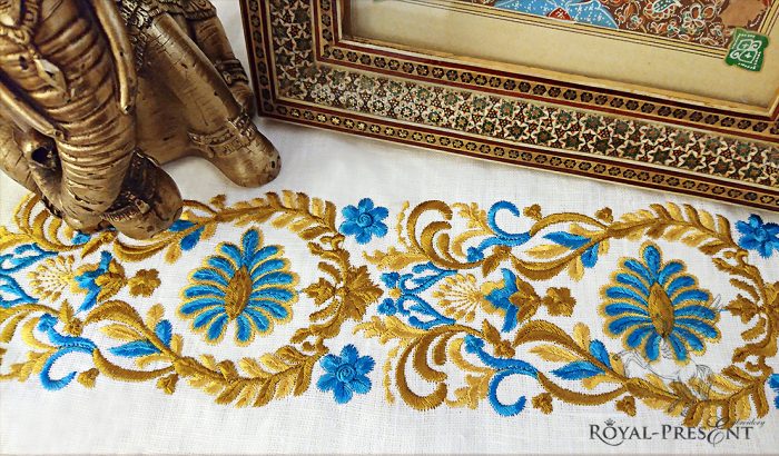 Machine embroidery design Indian border Machine embroidery design Indian border