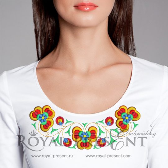 Hungarian Folk Machine Embroidery Design Hungarian Folk Machine Embroidery Design