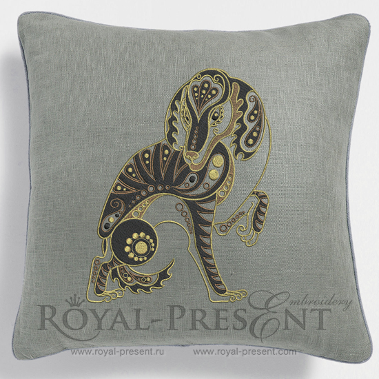 Machine Embroidery Design Dog - Chinese horoscope animal sign