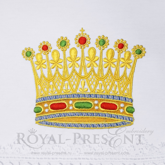 Machine embroidery design Gold Crown Machine embroidery design Gold Crown