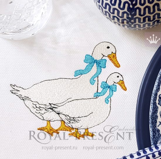 Machine Embroidery Design Czech geese Machine Embroidery Design Czech geese