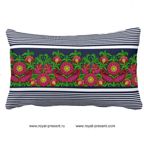 Free Machine Embroidery Border Design