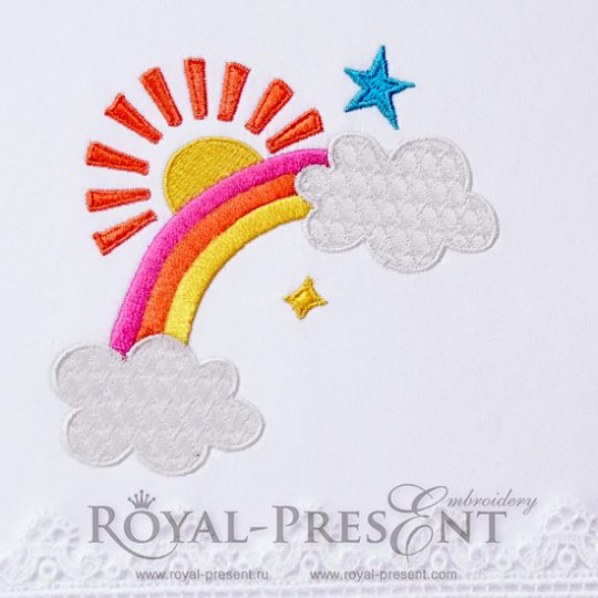 Machine Embroidery Design Rainbow Machine Embroidery Design Rainbow