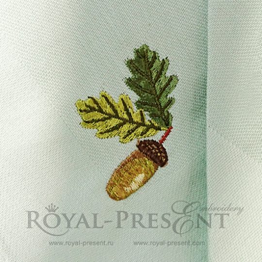 Free Machine Embroidery Design Acorns