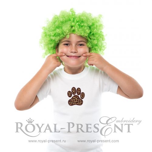 Free Machine Embroidery Design Paw Print Appliqué Free Machine Embroidery Design Paw Print Appliqué