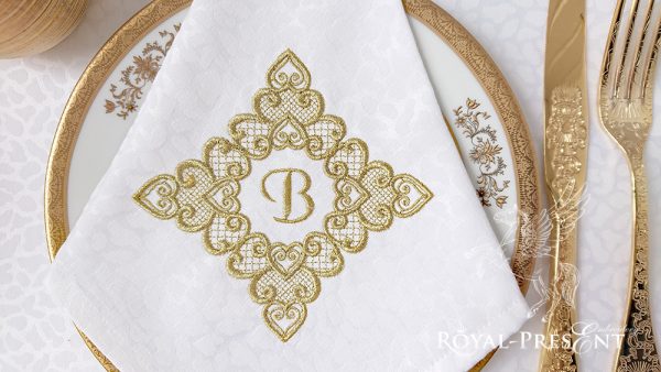 Free Machine Embroidery Design Lace ornament