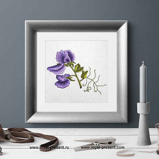 Machine Embroidery Design Sweet Pea Machine Embroidery Design Sweet Pea