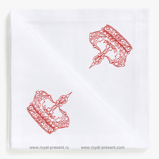 Free Machine Embroidery Design King Crown