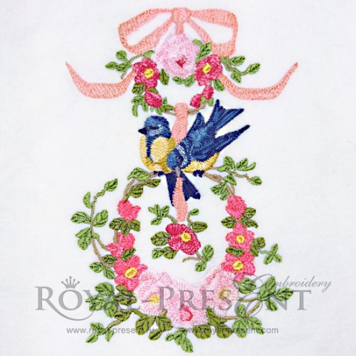 Machine Embroidery Design Titmouses Machine Embroidery Design Titmouses