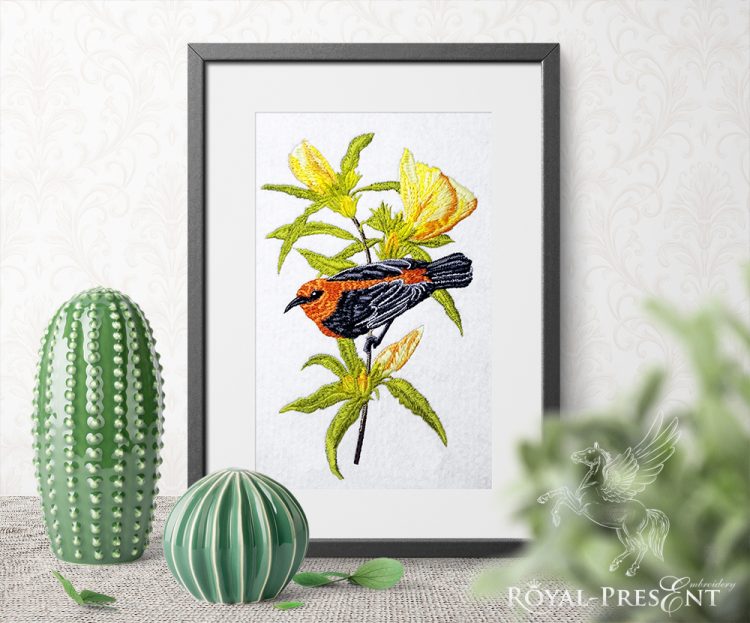 Machine Embroidery Design Beautiful Australian Bird