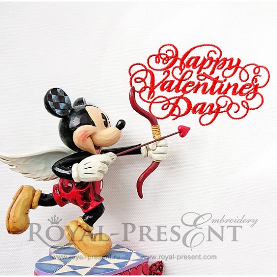 Free Machine Embroidery Design Happy Valentines Day