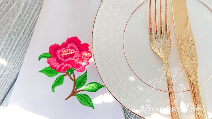 Machine Embroidery Design Wild Rose Machine Embroidery Design Wild Rose - 2 sizes