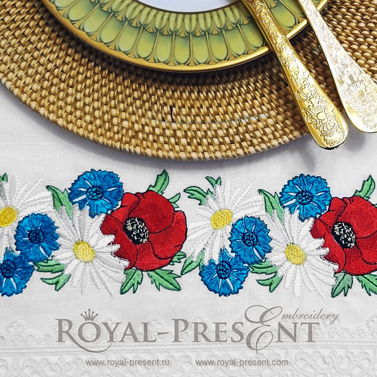 Machine Embroidery Design Summer border Machine Embroidery Design Summer border