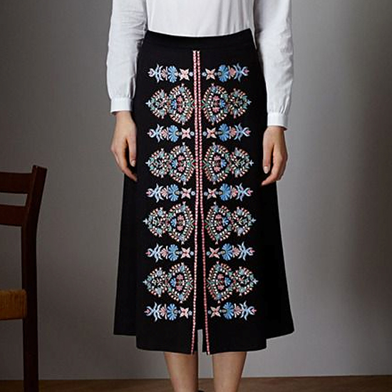 2 Machine Embroidery Designs Blue Folk ornaments