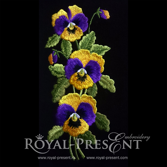 Machine Embroidery Designs Pansies Machine Embroidery Designs Pansies