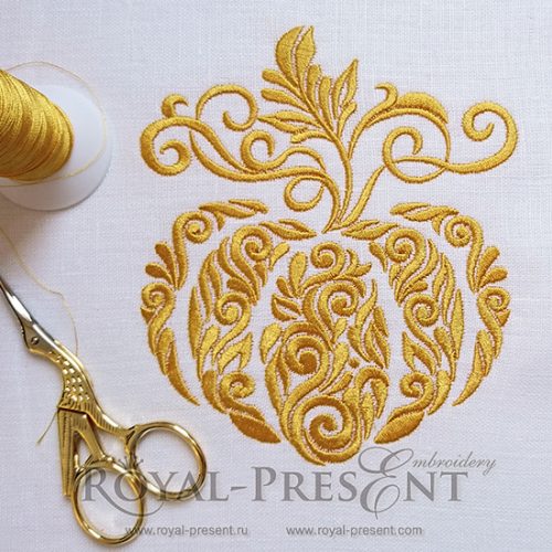 Machine Embroidery Design Halloween pumpkin