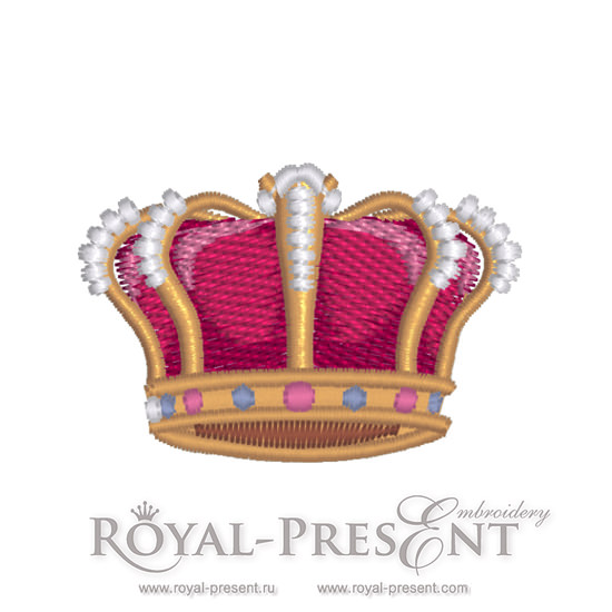 Machine embroidery design Crown Machine embroidery design Crown
