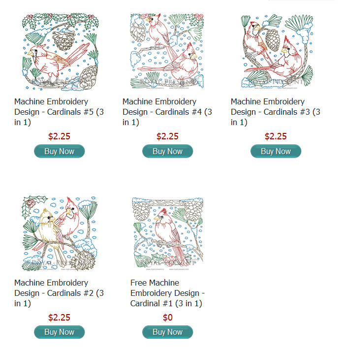 Machine Embroidery Designs Cardinals Machine Embroidery Designs Cardinals