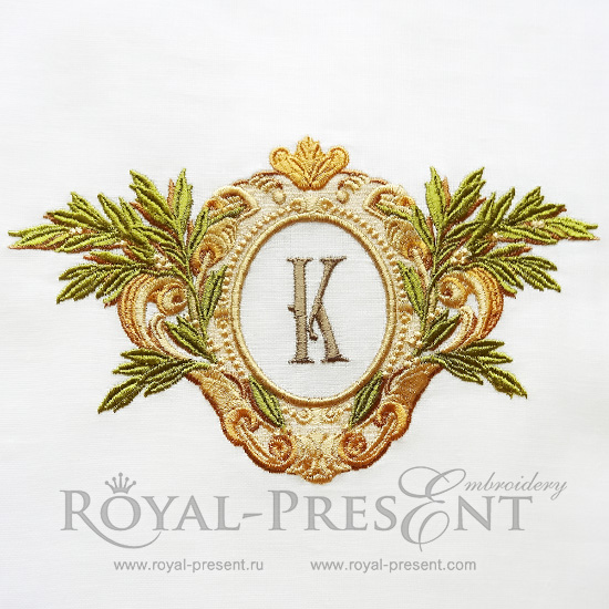 Machine Embroidery Design Vintage Monogram Blank Machine Embroidery Design Vintage Monogram Blank