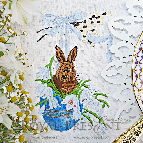 Easter Rabbit Machine Embroidery Design Machine Embroidery Design EASTER RABBIT