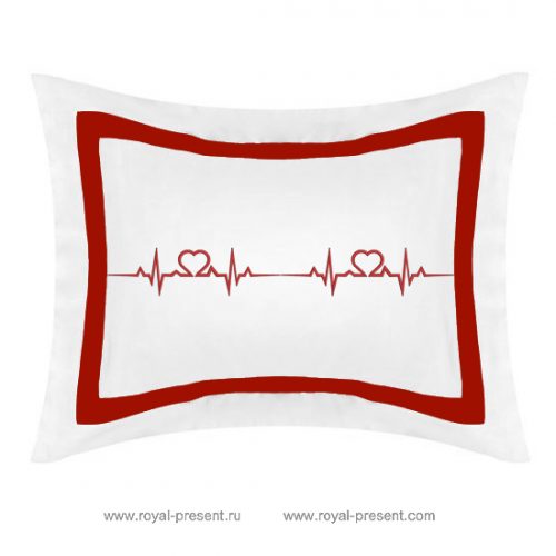 Free Machine Embroidery Design Cardiogram of love Free Machine Embroidery Design Cardiogram of love