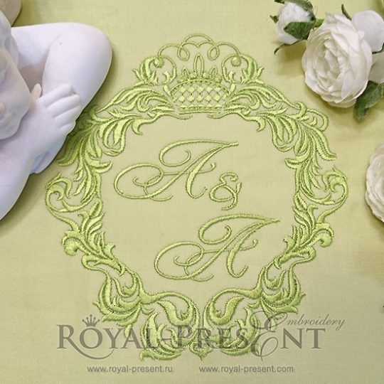 Machine Embroidery Design Abstract vintage frame Machine Embroidery Design Abstract vintage frame