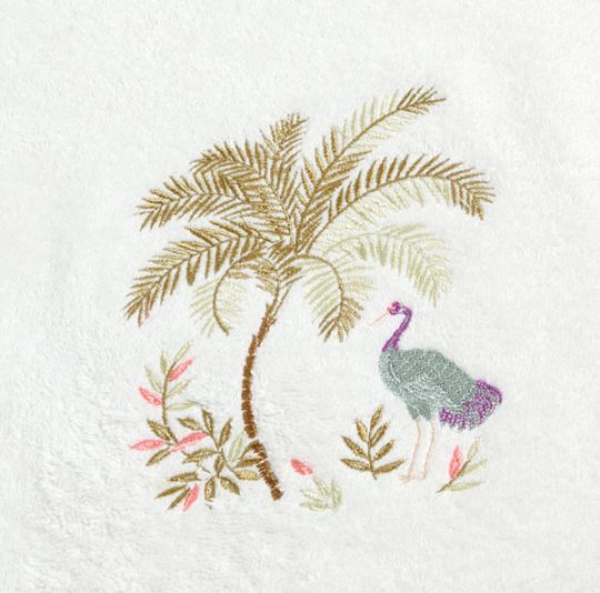 Free Machine Embroidery Design Crane