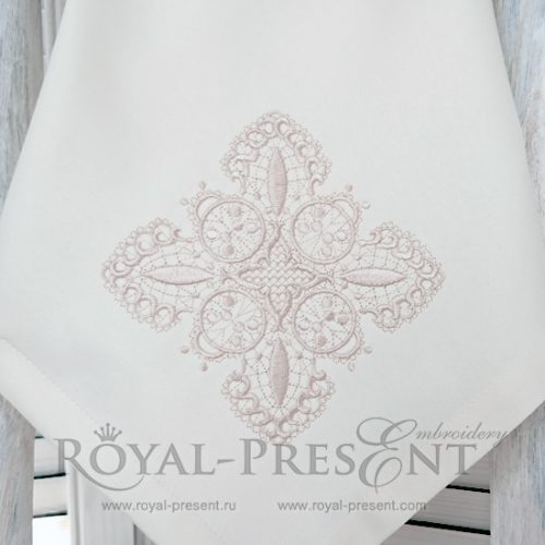 Machine Embroidery Design Lace square