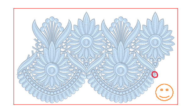 Correct angle (red frame represents a hoop)