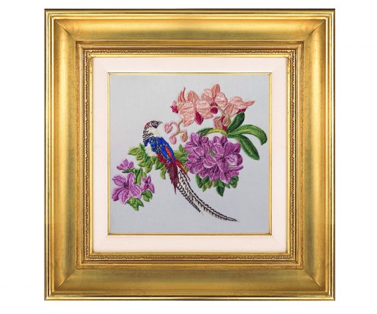 Tropical bird Machine Embroidery Design Tropical bird Machine Embroidery Design - 2 sizes