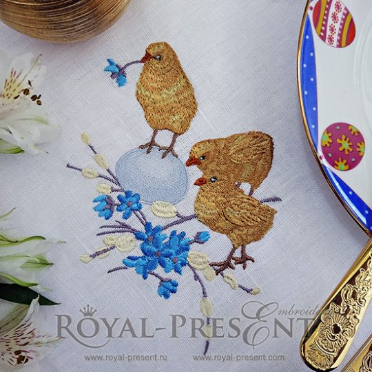 Machine Embroidery Design Vintage Easter chicks Machine Embroidery Design Vintage Easter chicks