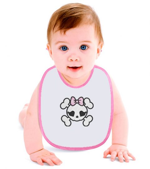 Machine Embroidery Design Cute Skull