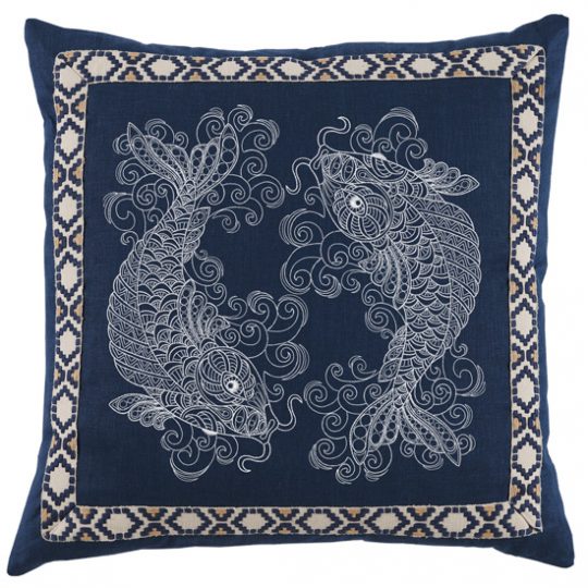 Koi machine embroidery design