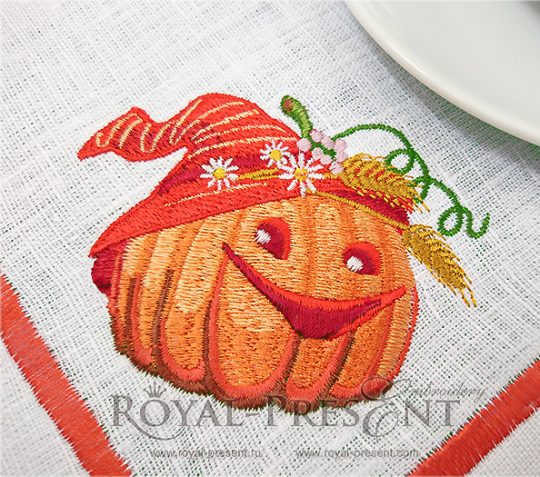 Machine embroidery design Cute Pumpkin Machine embroidery design Cute Pumpkin