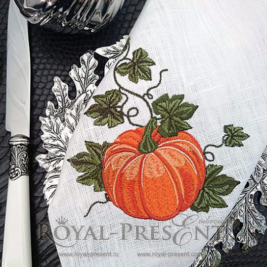 Machine Embroidery Design Elegant Pumpkin Machine Embroidery Design Elegant Pumpkin