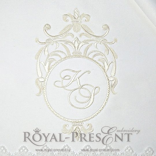 Machine Embroidery Design Classic Blank Monogram Machine Embroidery Design Classic Blank Monogram