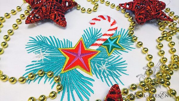 Machine Embroidery Design Christmas candy