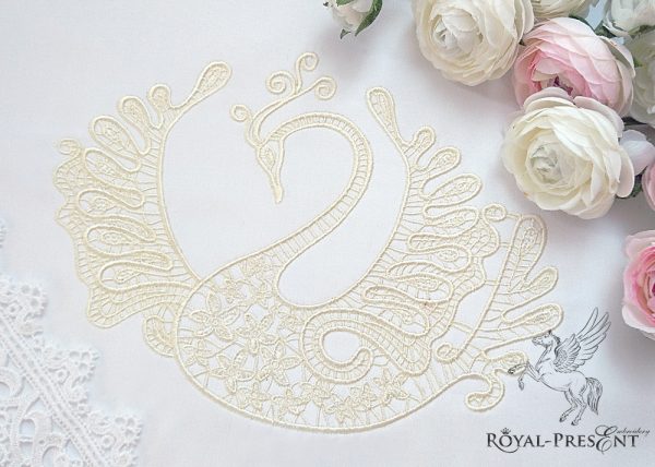 Machine Embroidery Design Lace Swan Machine Embroidery Design Lace Swan