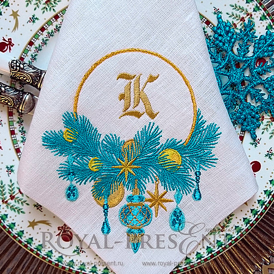 Machine Embroidery Design Christmas tree decoration Machine Embroidery Design Christmas tree decoration