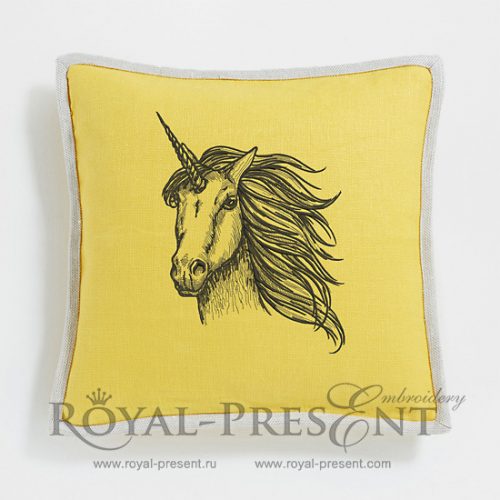 Unicorn Machine Embroidery Design Unicorn Machine Embroidery Design - 4 sizes