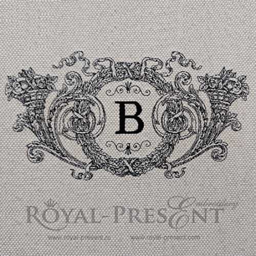 Machine Embroidery Design Victorian floral decor