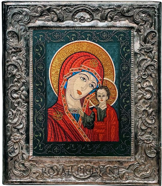 Machine Embroidery Design Icon Our Lady of Kazan Machine Embroidery Design Icon Our Lady of Kazan
