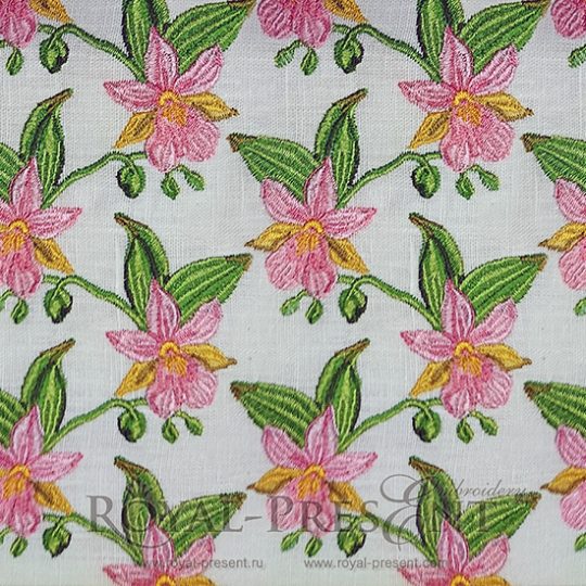 Machine Embroidery Design Endless orchids Machine Embroidery Design Endless orchids